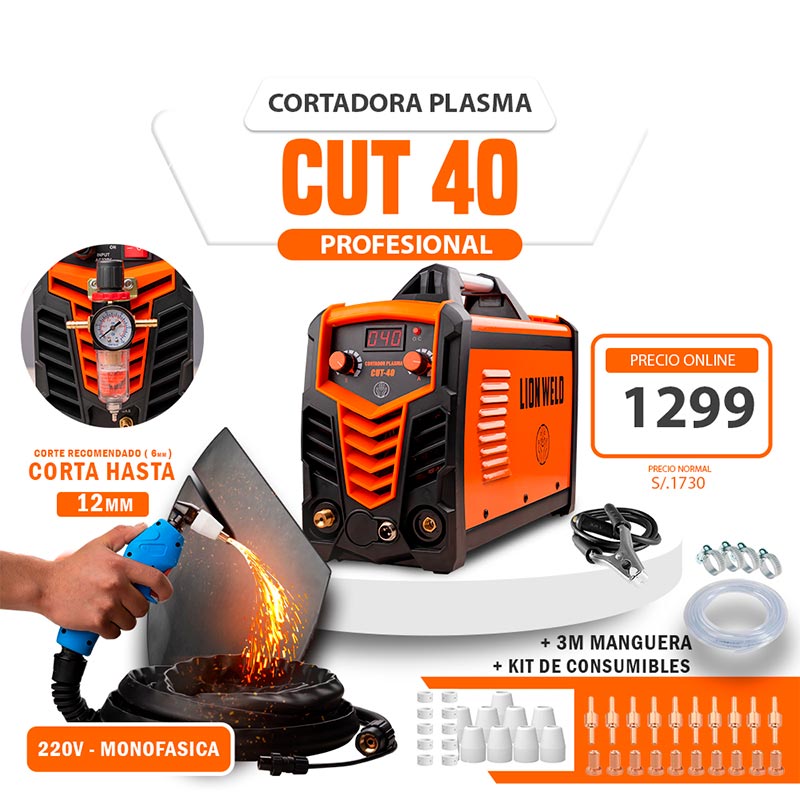 Lion Weld CUT40 - Cortadora Plasma - Esaul STORE